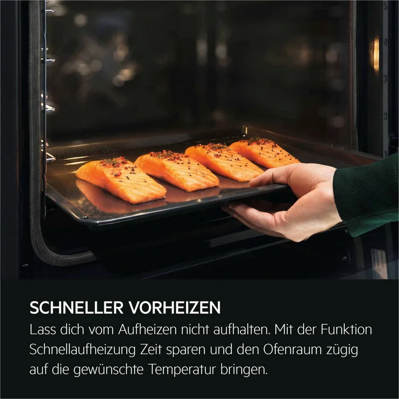 AEG TE7AB63FSB Einbaubackofen – 72 Liter, EXCite Touch-Display, MealAssist & SoftClosing
