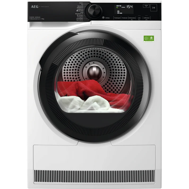 AEG TR8T75789 8000 AbsoluteCare® / 8 kg / Testsieger der Stiftung Warentest 03.2025