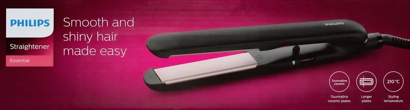Philips HP8321/00 Essential Haarglätter mit Turmalin-Keramikplatten