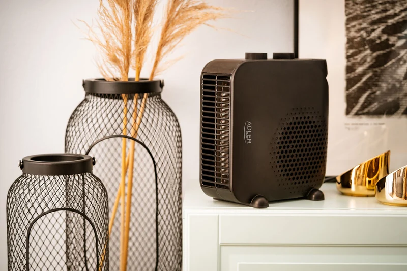 Adler Heizlüfter schwarz 1000W/2000W AD 7725b