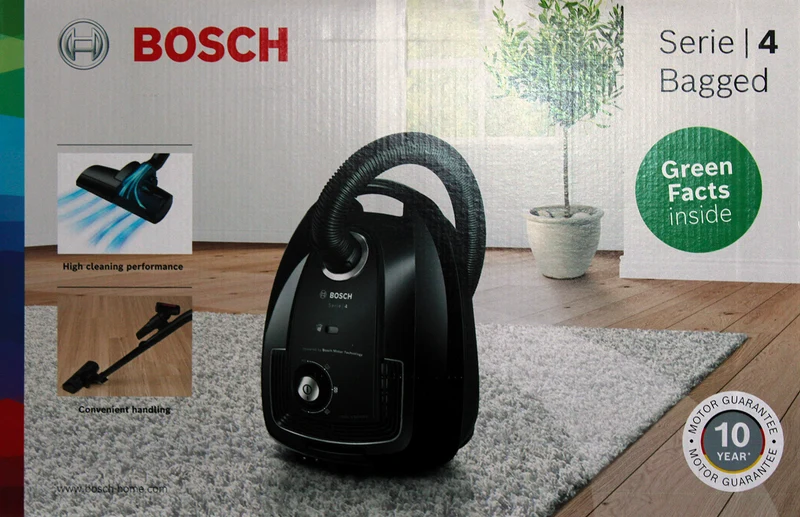 Bosch BGL38WH2 Serie4 Beutelstaubsauger mit Kabel 4L 600W weiß