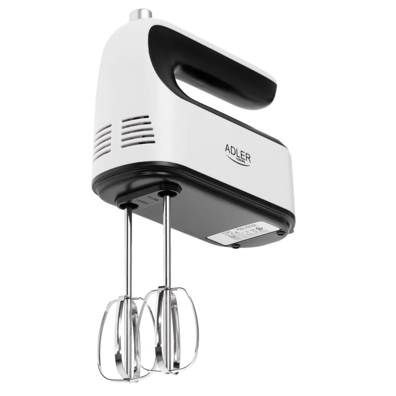 Adler AD 4229 Handmixer 600 Watt mit Rührbesen, Knethaken und Schneebesen