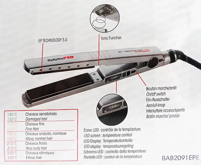 BaByliss PRO BAB 2091EPE Haarglätter