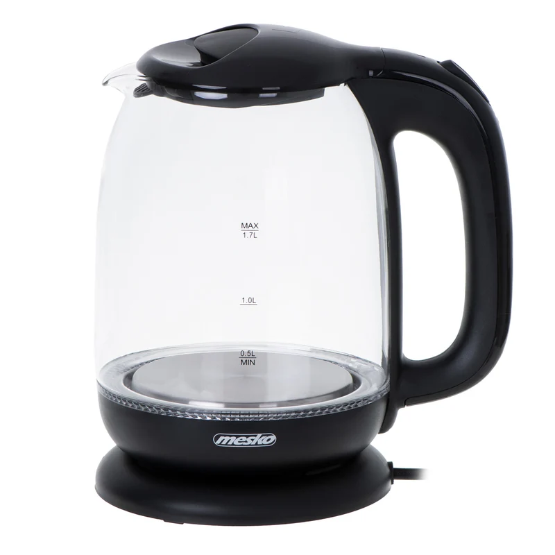 Mesko MS 1302 Glas-Wasserkocher 1,7 L 2200W schwarz