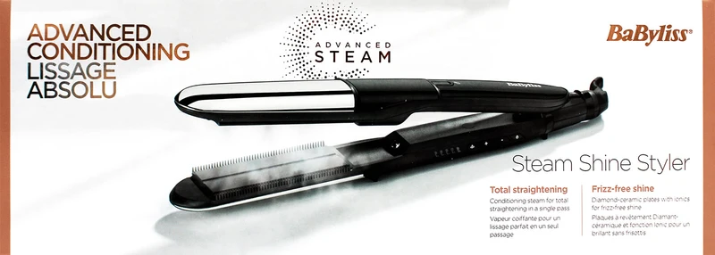 BaByliss ST496E Steam Shine Styler Glätteisen