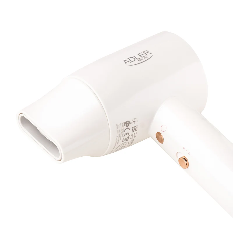 Adler AD 2272 SUPERSPEED Ionen Haartrockner weiß Diffusor LED-Display