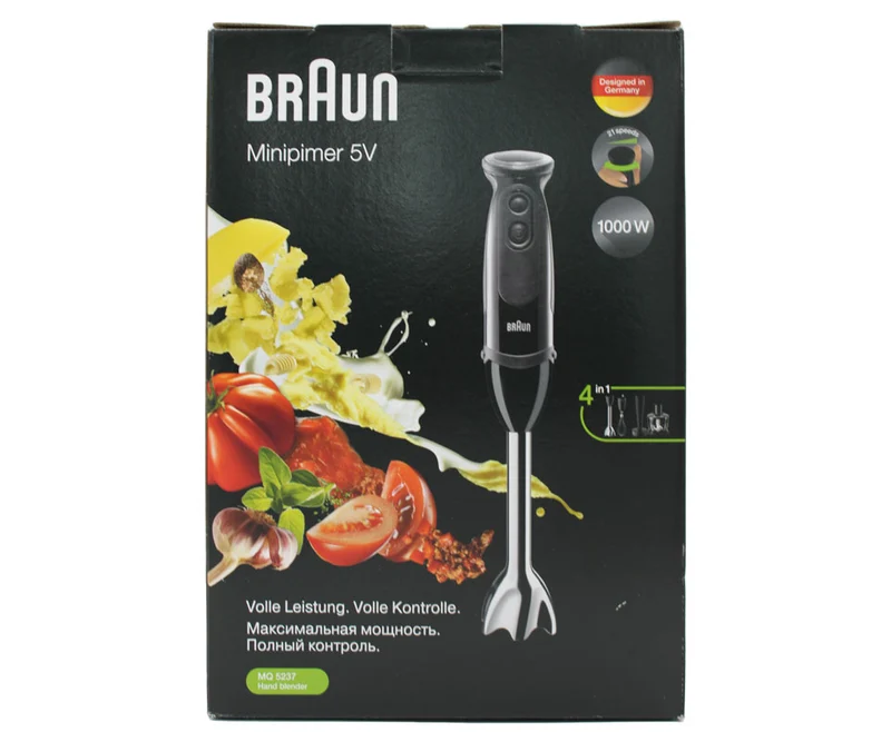Braun MQ 5237 Multiquick 5V Stabmixer-Set schwarz