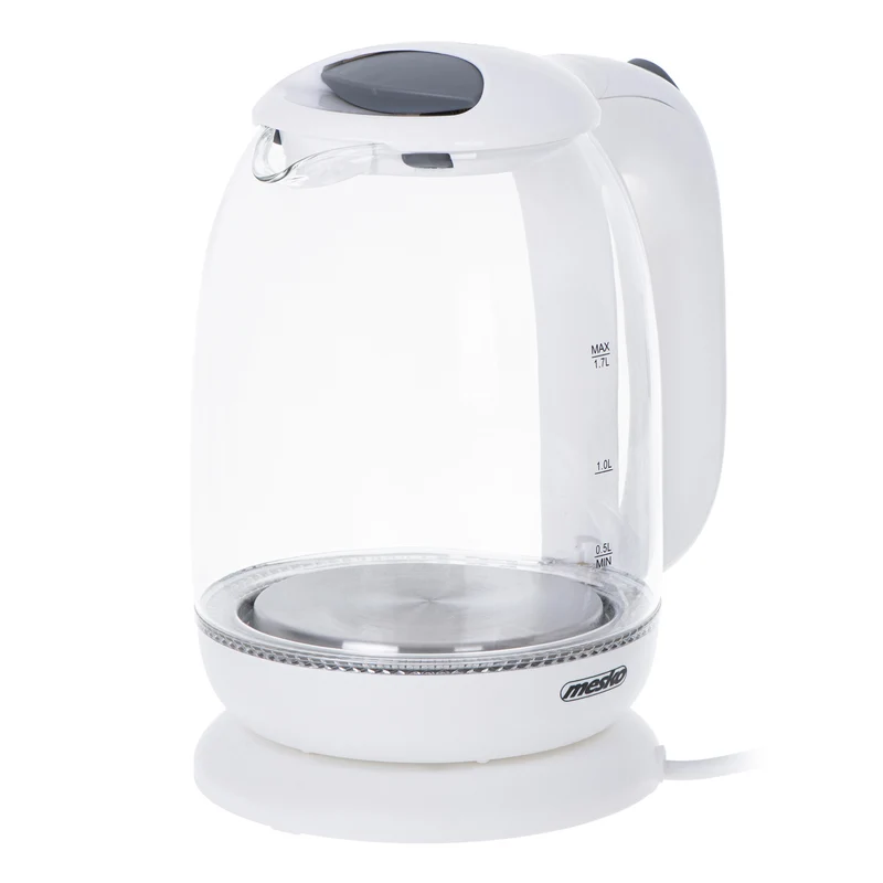 Mesko MS 1302 Glas-Wasserkocher 1,7 L 2200W weiß