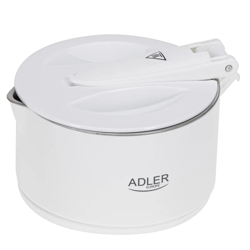 Adler AD 1377 Reise-Wasserkocher 0,6 l Silikon weiss