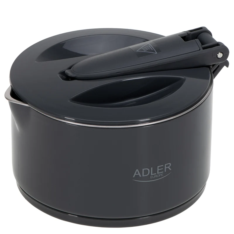 Adler AD 1377 Reise-Wasserkocher 0,6 l Silikon grau
