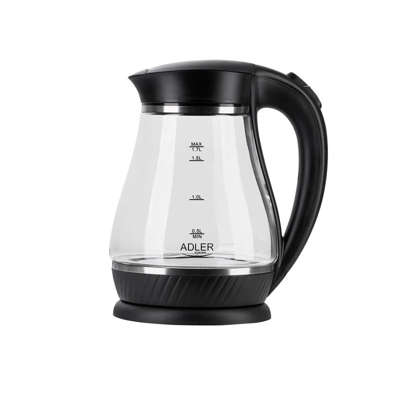 Adler AD 1274b Glas-Wasserkocher 1.7L schwarz