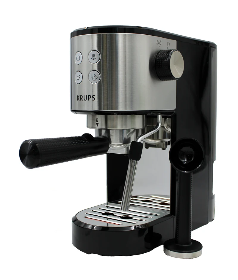 Krups XP441810 Virtuoso Essential Espresso-Siebträgermaschine 15 bar Edelstahl
