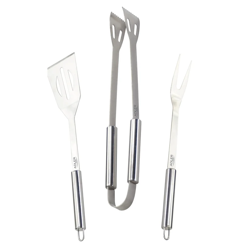 Adler AD 6729 Edelstahl-Grillbesteck – Set im Aluminiumkoffer