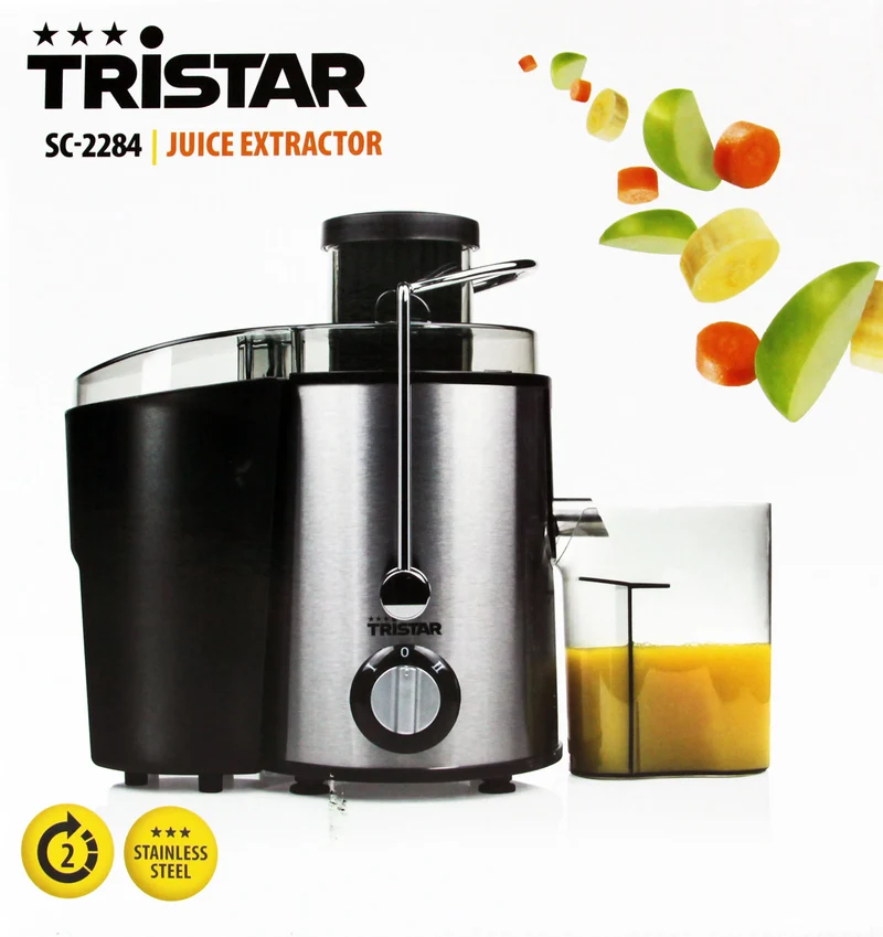 Tristar SC-2284 Entsafter 400 Watt Große Einfüllöffnung