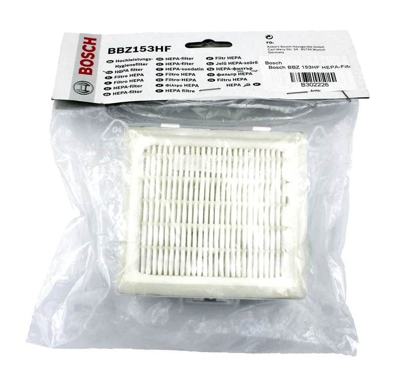Bosch BBZ153HF HEPA-Filter für Bodenstaubsauger BSG6