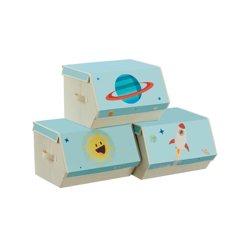 3er-Set Aufbewahrungsboxen für Kinder