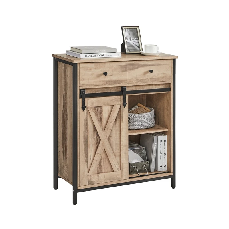 Beistellschrank mit Schublade Industriestil