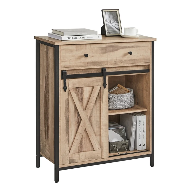 Beistellschrank mit Schublade Industriestil