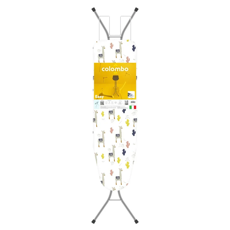 Colombo EASY - Bügelbrett, Bügeltisch, 110x32 cm, Höhenverstellbar in 4 Positionen bis 88 cm, Pulverbeschichteter Stahl, Hergestellt in Italien