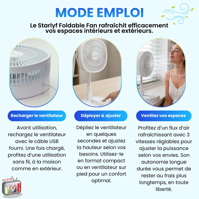 Ventilateur Starlyf Foldable Fan