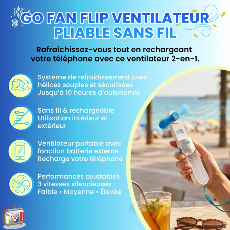 Mini Ventilateur Portable Go Fan Flip