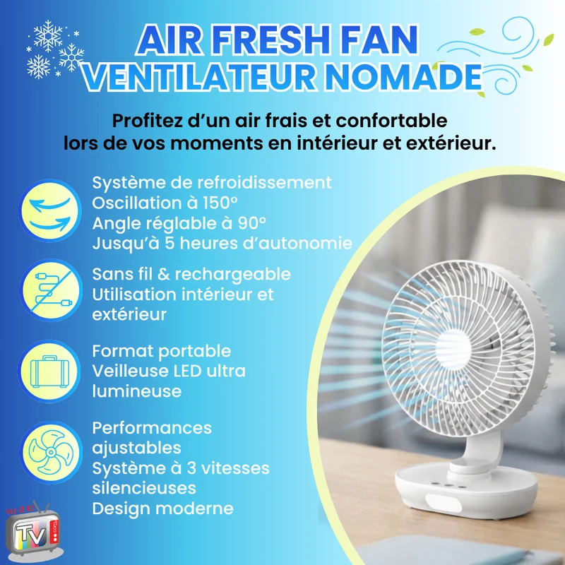 Ventilateur Nomade Air Fresh Fan