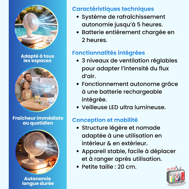 Ventilateur Nomade Air Fresh Fan