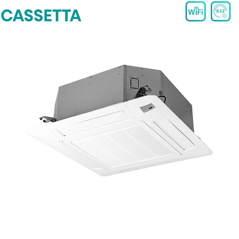 Condizionatore Dual Split a Cassetta Hisense 12+12 con 3AMW62U4RJC R-32 Wi-Fi Optional con Telecomando