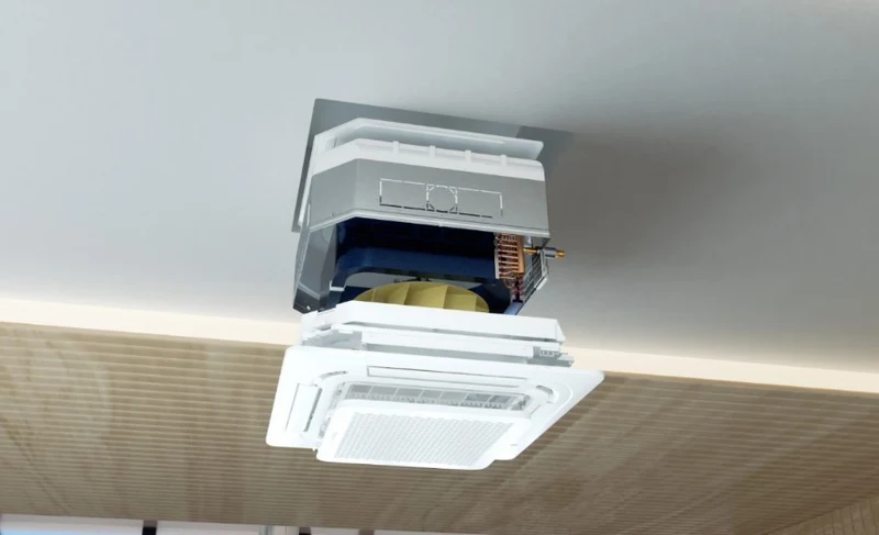 Condizionatore Dual Split a Cassetta Hisense 12+12 con 3AMW62U4RJC R-32 Wi-Fi Optional con Telecomando