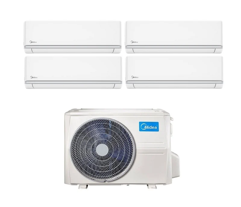 Condizionatore Quadri Split Midea Elegance 9+12+12+12 con M4O-36FN8-Q R-32 Wi-Fi Optional