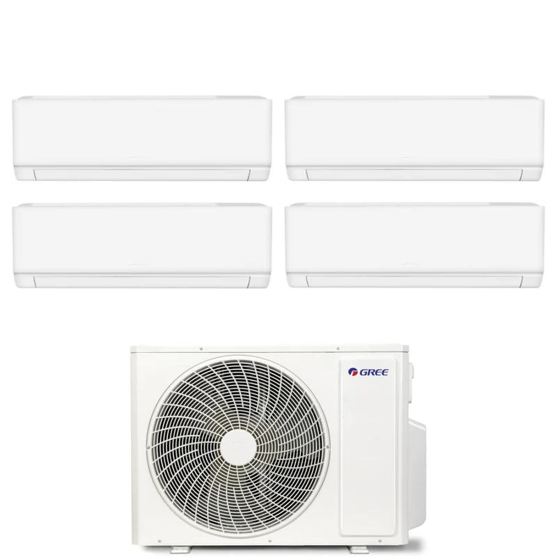 Climatiseur quadri-split Gree Cosmo 9+9+9+12 avec GWHD(36)NK6OO R-32 Wi-Fi intégré