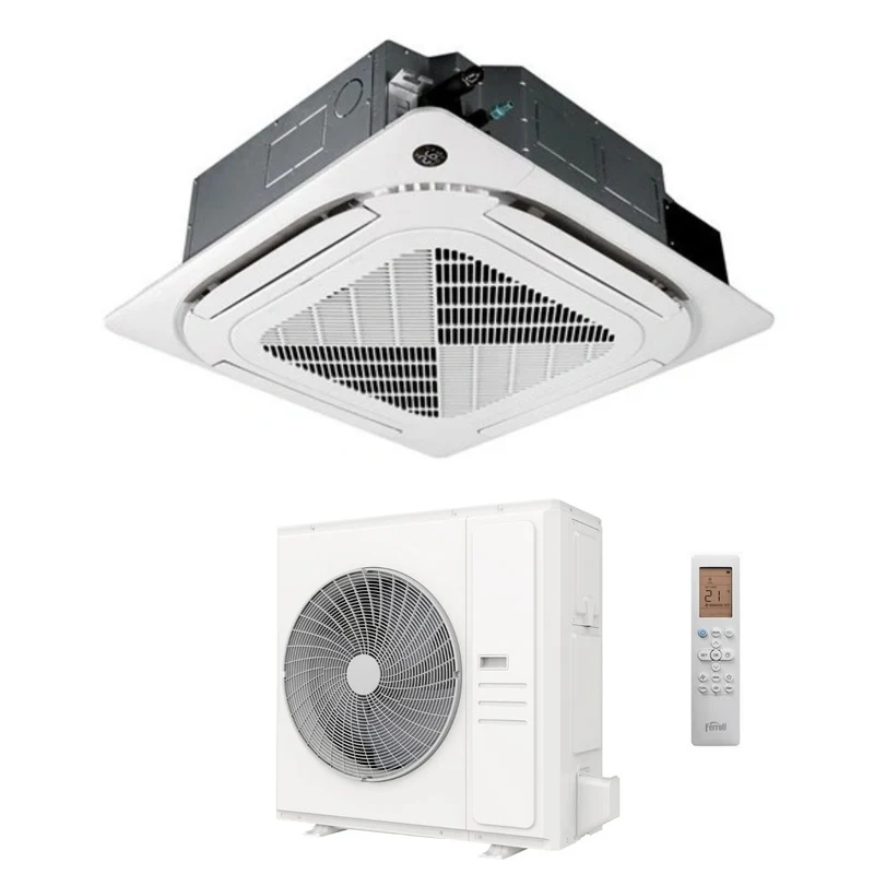 Climatiseur cassette Ferroli Giada-C 30000 Btu 2CP0045F R-32 Wi-Fi intégré avec télécommande et grille