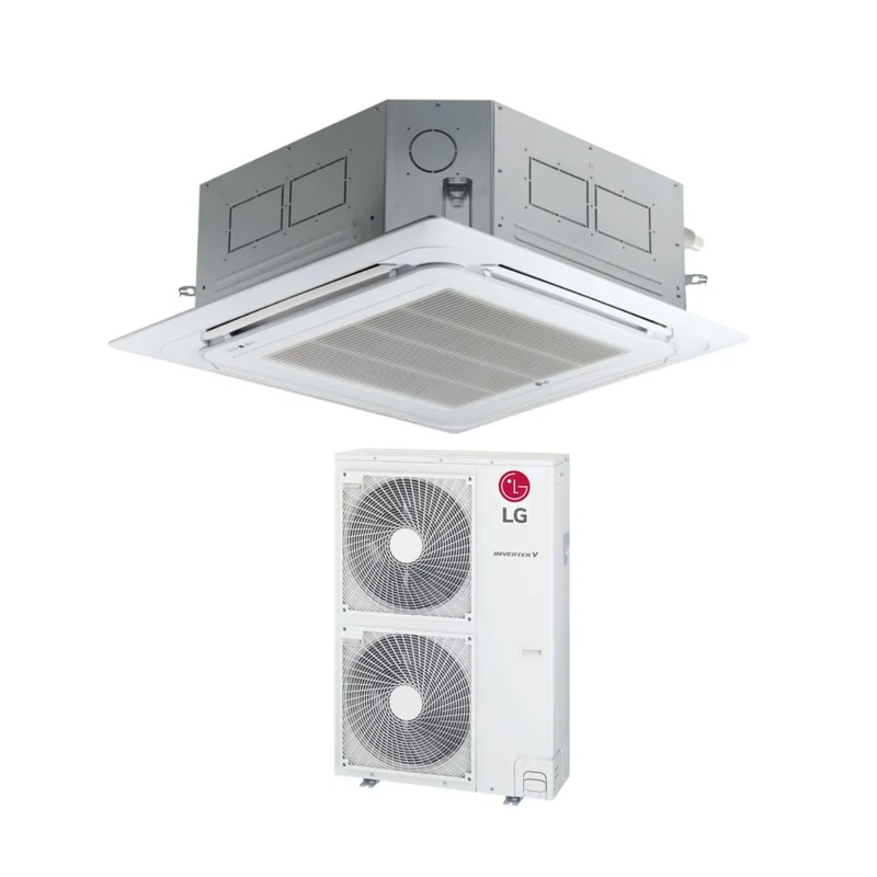 Climatiseur cassette 4 voies LG Standard 48000 Btu UT48F R-32 Wi-Fi en option avec panneau