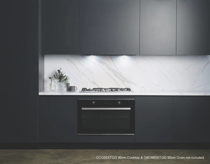 Omega 90cm Undermount Rangehood, Matte Black