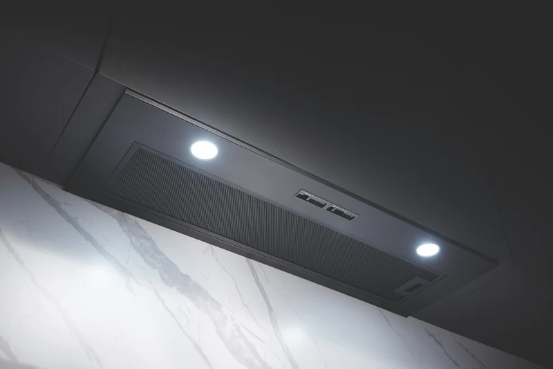 Omega 90cm Undermount Rangehood, Matte Black