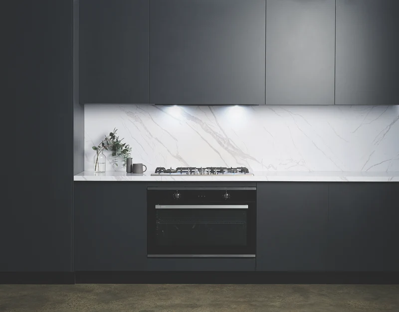 Omega 90cm Undermount Rangehood, Matte Black