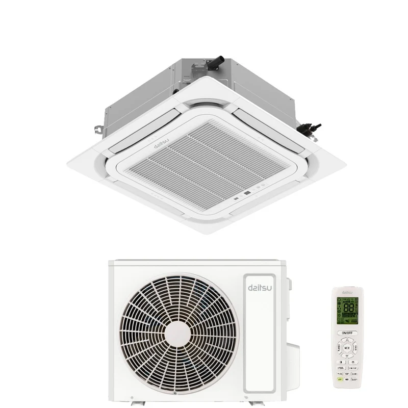 Climatiseur cassette Daitsu AUD30KDBS R-32 30 000 BTU avec Wi-Fi, télécommande et grille en option