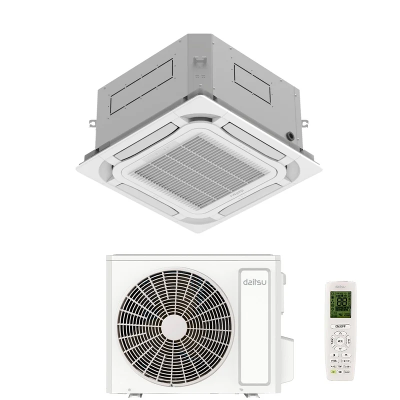 Climatiseur cassette Daitsu 18 000 BTU AUD18KDBS R-32 avec Wi-Fi, télécommande et grille en option