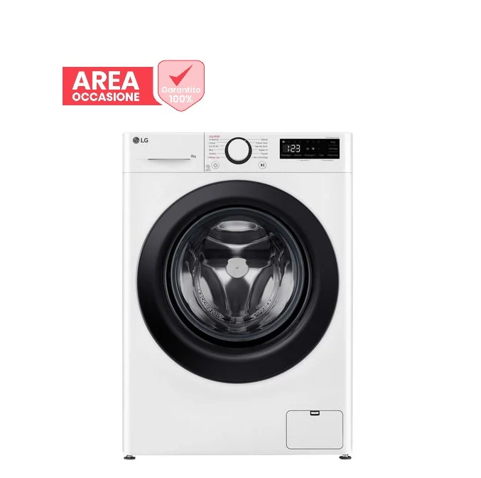 OFFRES SPÉCIALES 2528 Machine à laver à chargement frontal LG AI DD Série R3 F2R3S08NSWB 8 kg 1200 tr/min (H 85 x L 60 x P 47,5 cm) Programme vapeur Moteur Inverter