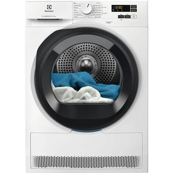 Sèche-linge à pompe à chaleur Electrolux EW6HA19G série 600 GentleCare 9 kg, classe C (H 85 x L 59,6 x P 63,6 cm), blanc