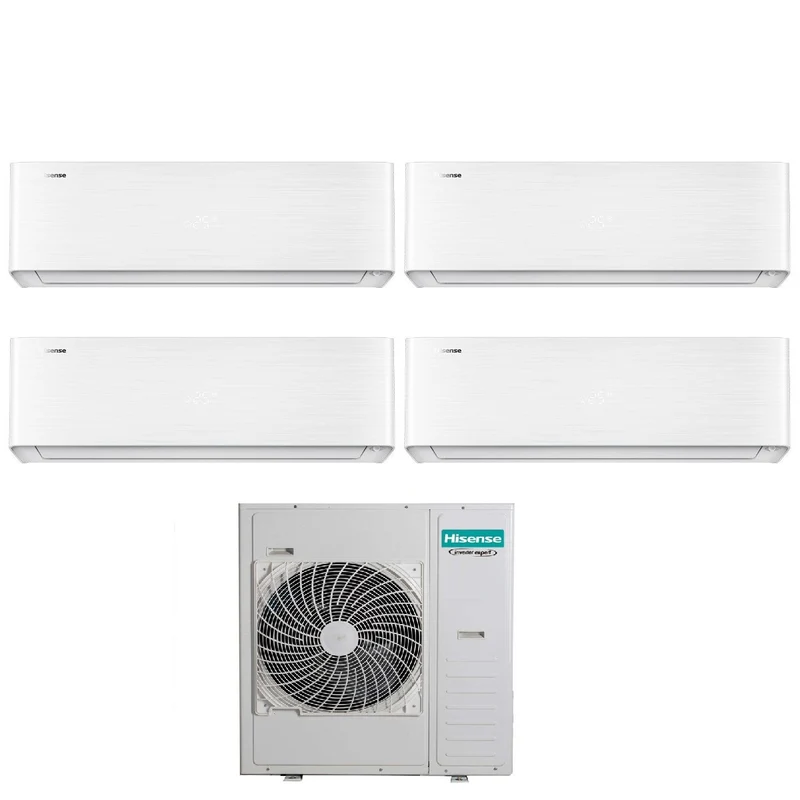 Climatiseur Hisense Quadri Split ENERGY PRO X 9+9+9+18 avec Wi-Fi intégré 5AMW125U4RTA R-32