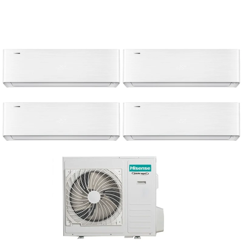 Climatiseur Hisense Quadri Split ENERGY PRO X 9+12+12+18 avec Wi-Fi intégré 5AMW105U4RQC R-32