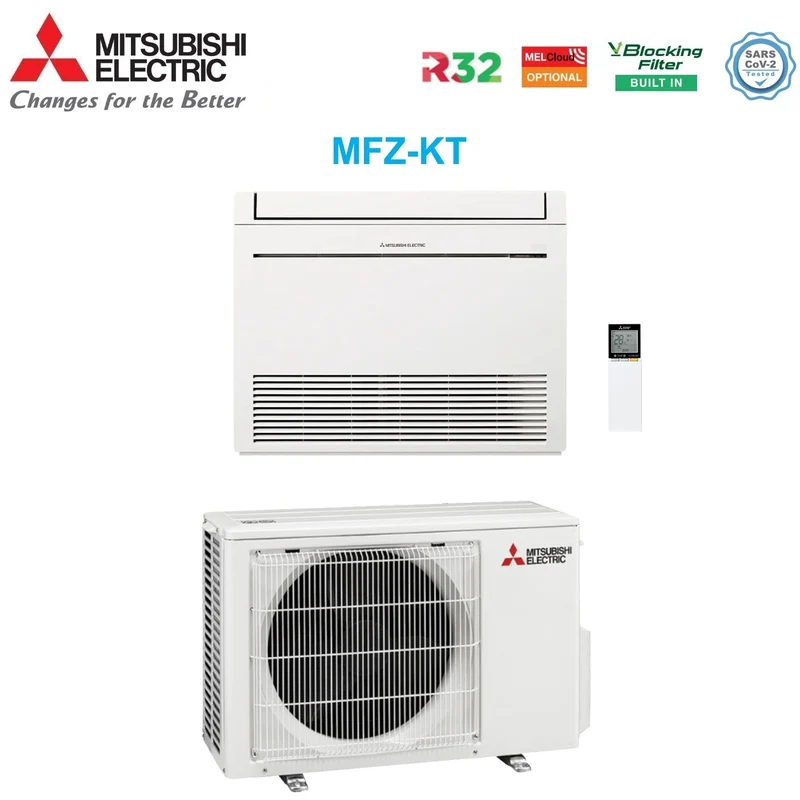 OFFRES SPÉCIALES 2617 Climatiseur sur pied Mitsubishi Electric 18 000 BTU MFZ-KT50VG R-32 avec Wi-Fi en option