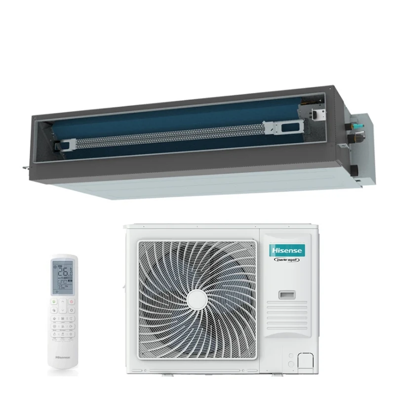 Climatiseur gainable Hisense Turbo 42000 BTU R-32 avec Wi-Fi et télécommande en option