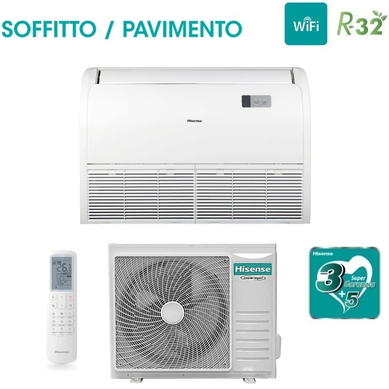 Climatiseur Hisense AVT71UR4RB8 R-32 24 000 BTU avec Wi-Fi en option et télécommande