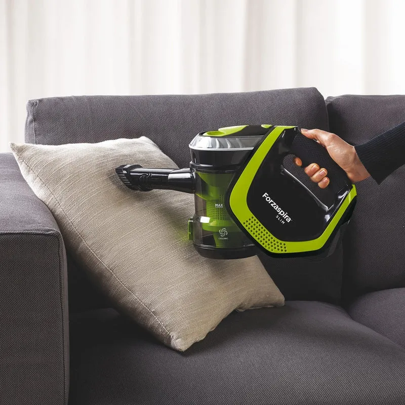 Aspirateur sans fil 2 en 1 Polti Forzaspira Slim SR110, 0,5 L, batterie 21,9 V, vert/noir