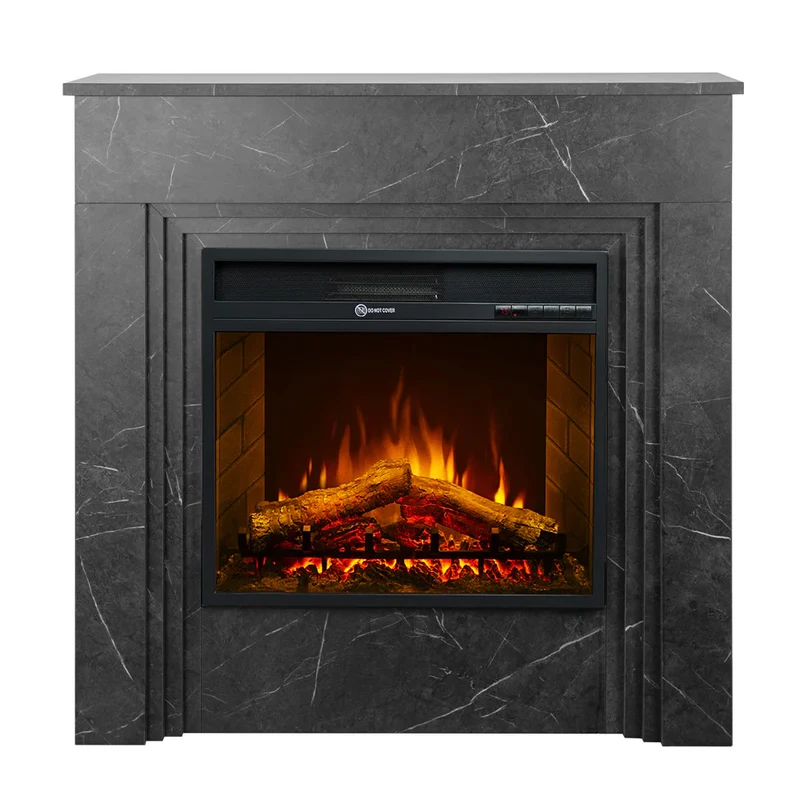 Cheminée électrique sur pied Divine Fire BELLINI effet marbre noir