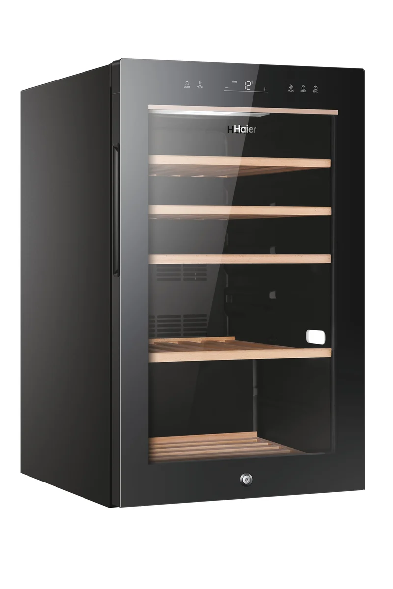 Cave à vin Haier Wine Bank Série 50 HWS49GA avec compresseur, pose libre, noire, 49 bouteilles