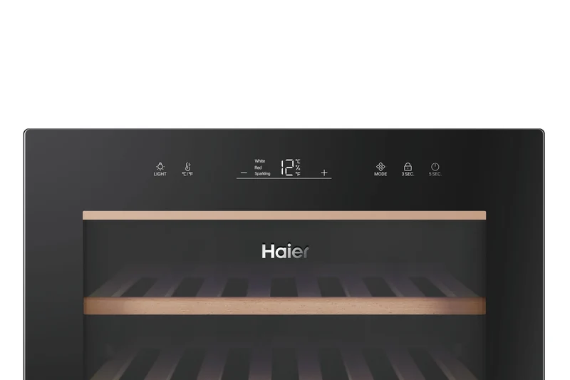 Cave à vin Haier Wine Bank Série 50 HWS49GA avec compresseur, pose libre, noire, 49 bouteilles