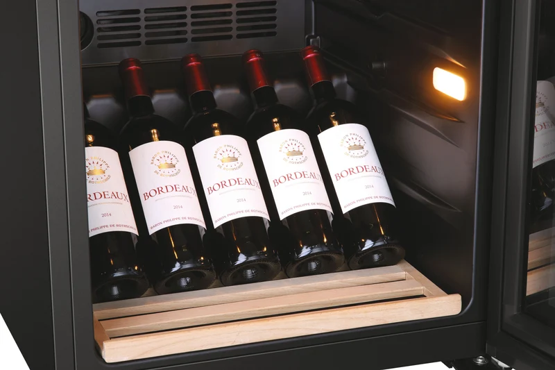 Cave à vin Haier Wine Bank Série 50 HWS49GA avec compresseur, pose libre, noire, 49 bouteilles